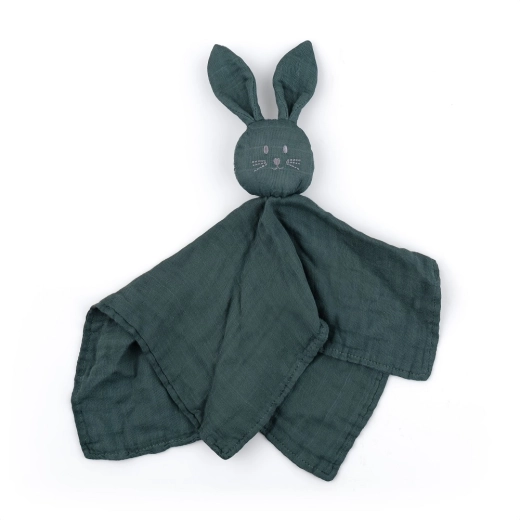 Petite&Mars bambusa muslīna mīļmantiņa Hugo misty green