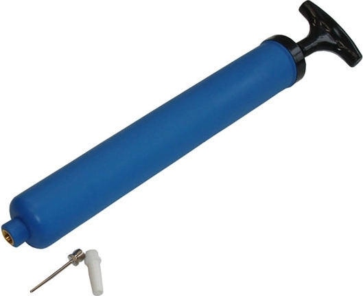 Acra rokas pumpītis (pumpis) 23 cm ar uzgaļu komplektu – 1 gab.
