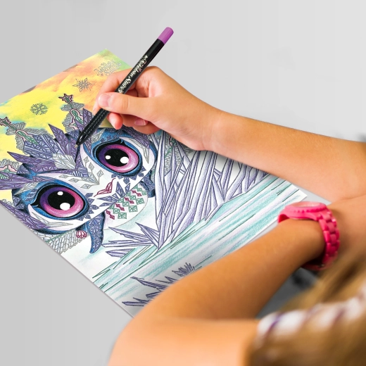 Detalizētas ilustrācijas, kuras ir prieks izkrāsot