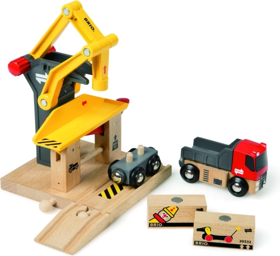 Brio Freight Yard with Wagon and Truck