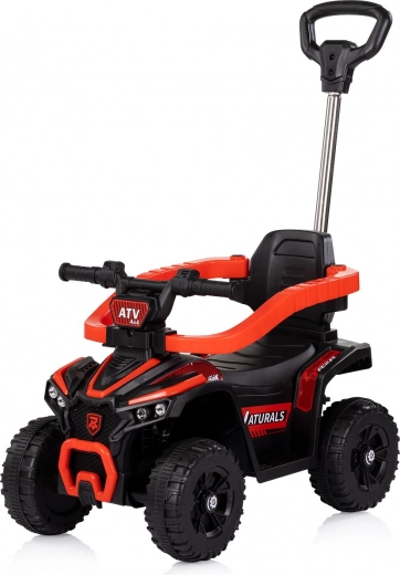 Bērnu skrejritenis ar stūres vadības rokturi ATV stilā, sarkans CHIPOLINO