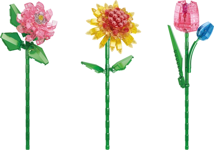 Realistic colors and translucent petals