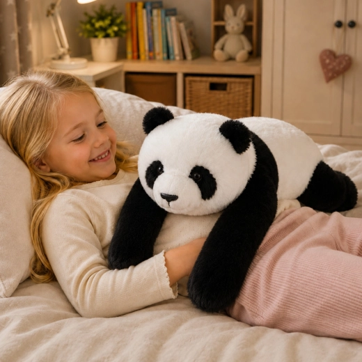 Īpaši liela un lieliski mīļa panda (65 cm)