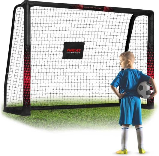 Futbola vārti Neo-Sport 180 × 120 × 60 cm melni-sarkani