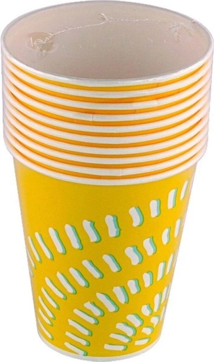 Papīra glāzes 300 ml – vienreizlietojamas, kompostējamas (10 gab.)