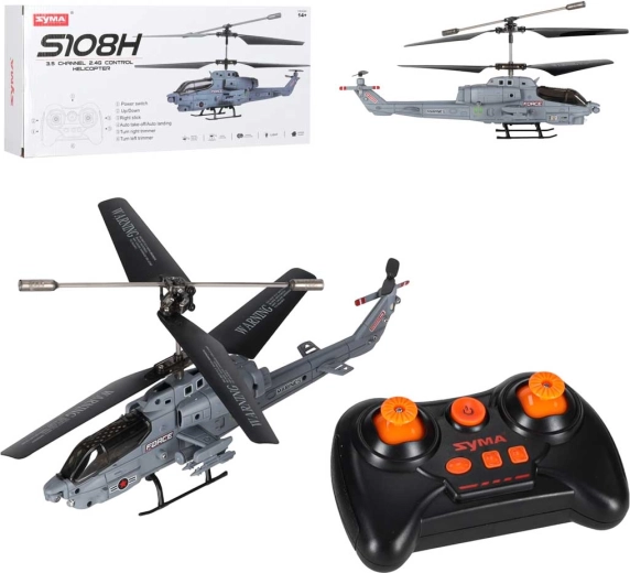 RC Syma helicopter with automatic takeoff and flight stabilization