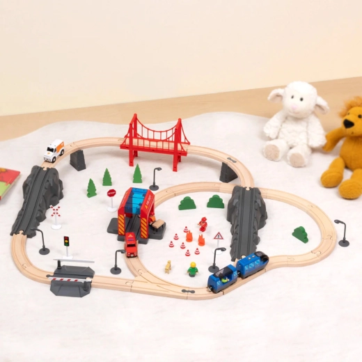 Variable wooden track