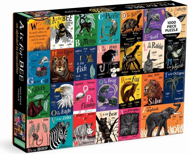 Mudpuppy Puzzle Alphabet Translation 1000 Pieces