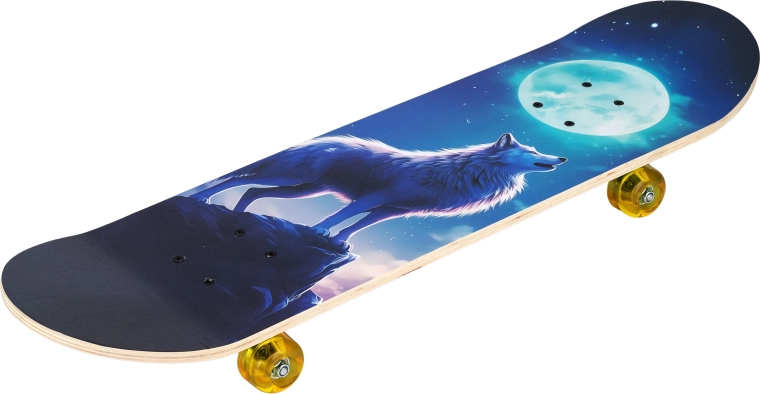Skeitbords Wolf 31" ar vilka motīvu