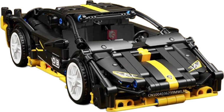 Melnas sporta automa konstruktors, 589 detaļas