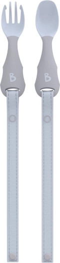 Bibado Handi kids’ cutlery with clip – mist