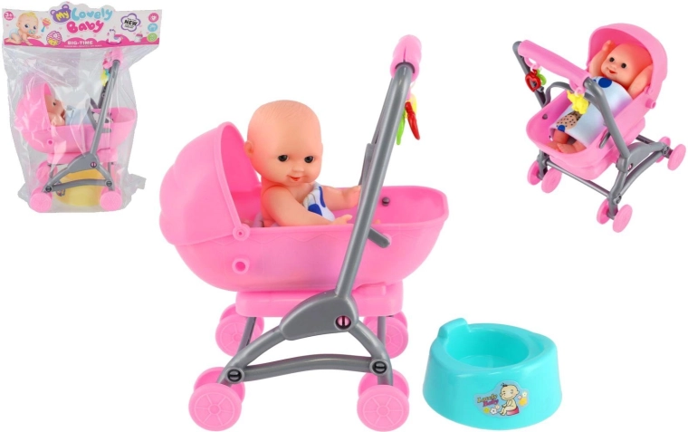 Baby Doll with Stroller and Potty