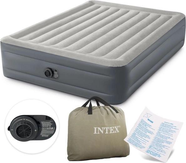 Uzpūšamais matracis ar iebūvētu pumpi 203 × 152 × 46 cm INTEX
