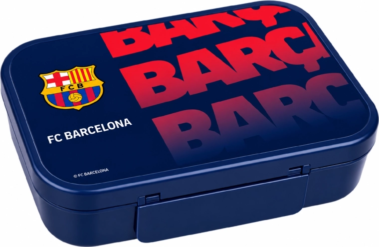 Three-compartment FC Barcelona lunch box
