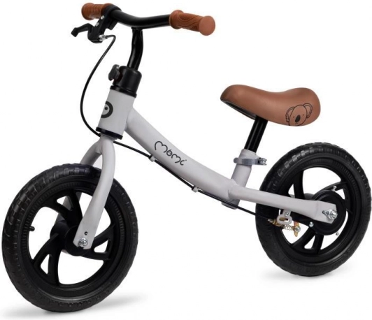 Līdzsvara velosipēds ar aizmugurējo bremzi MoMi Breki, pelēks