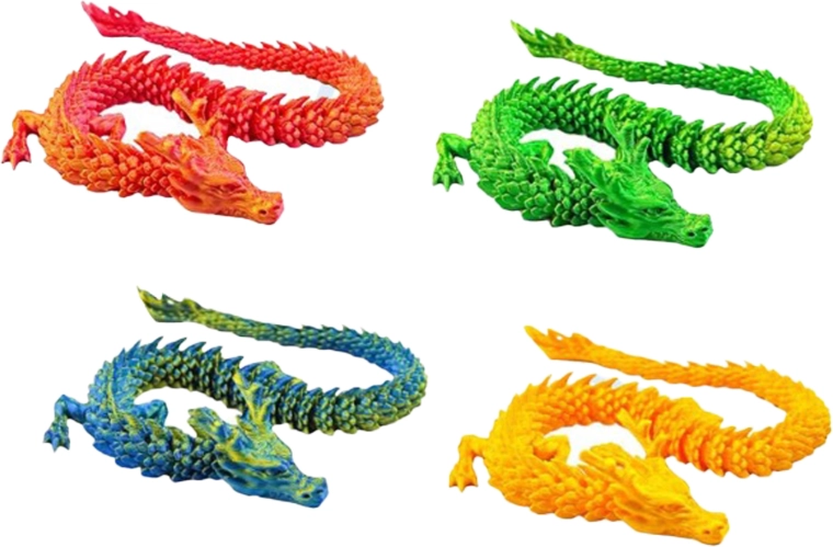 Maģiskais ķīniešu pūķis 3D 27 cm
