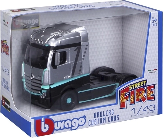 Mercedes-Benz Actros Street Fire Haulers Custom Truck Model in 1:43 Scale