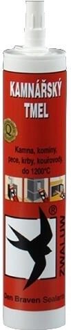 Kamenka tmelis 280 ml melns Den Braven