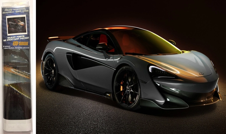 Norimpex dimanta gleznošana McLaren 600LT 30 × 40 cm