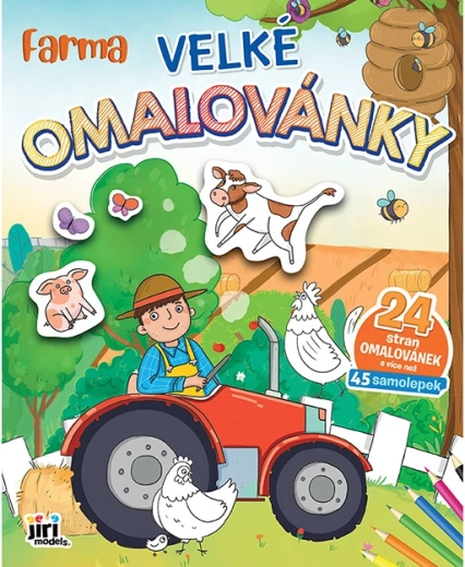 Lielas krāsojamās lapas “Ferma”