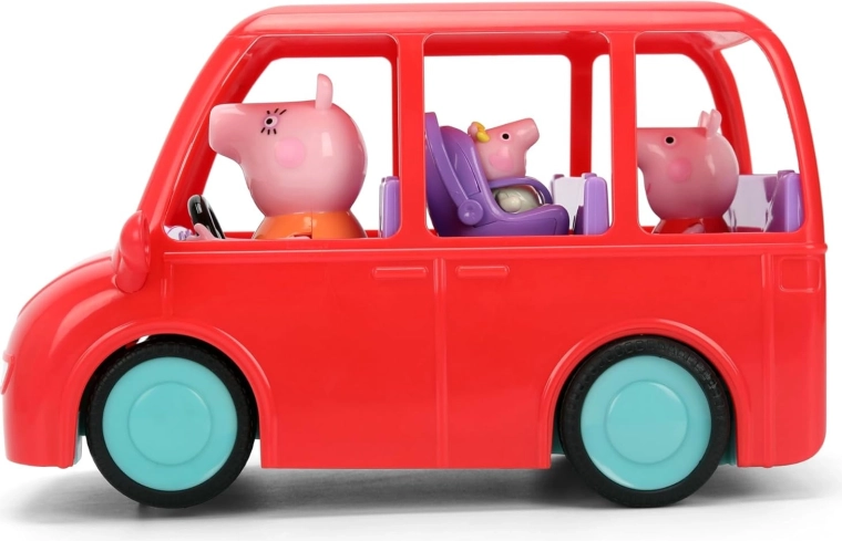 Ģimenes automašīna ar Peppa Pig varonēm