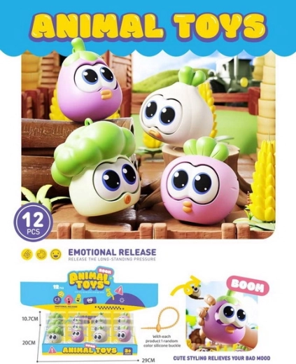 Squeezable Vegetable Anti-Stress Toy 6.8 cm