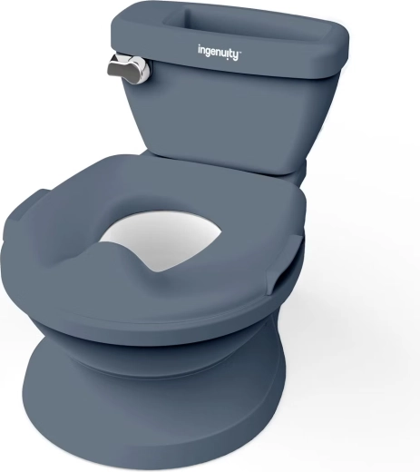 Ingenuity bērnu tualete ar skaņu My Size PRO 2 vienā, pelēka