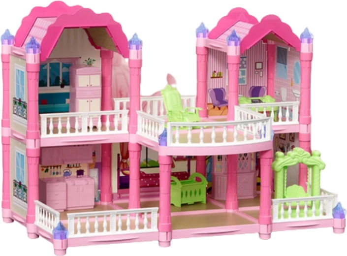 Fairy-tale villa with light-up towers