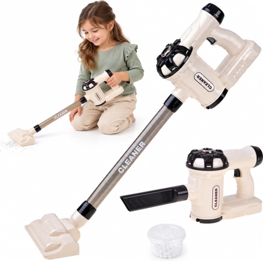 Children's 2-in-1 cordless vacuum cleaner with sound and balls