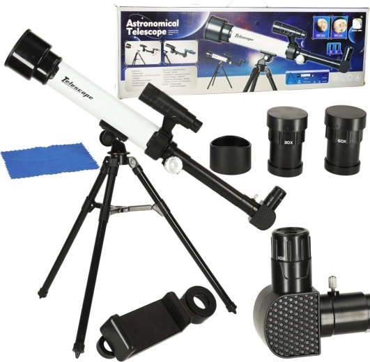 Bērnu astronomiskais teleskops ar statīvu un kompasu