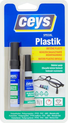 Līme grūti līmējamiem plastmasiem 3 g + 2 ml / 4 ml CEYS