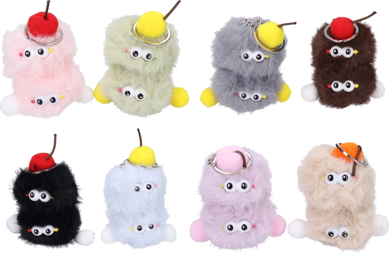 Plush monster keychain 6 cm - 1 piece