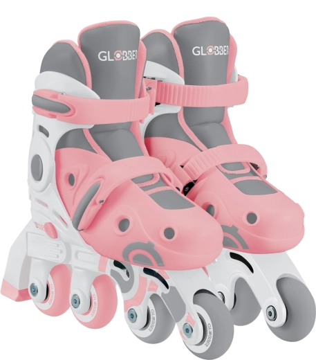Globber bērnu inline skrituļslidas 2v1 Learning Skates pasteļrozā 30–33