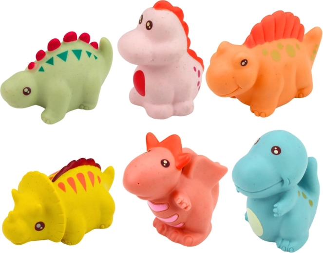 Komplekts ar 6 mīlīgiem dinozauriem
