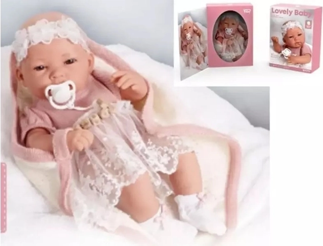 Bērnu lelle 38 cm pārnēsājamā somā
