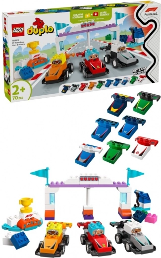 LEGO® DUPLO® 10445 F1® sacīkšu automašīnas un komandas braucēji