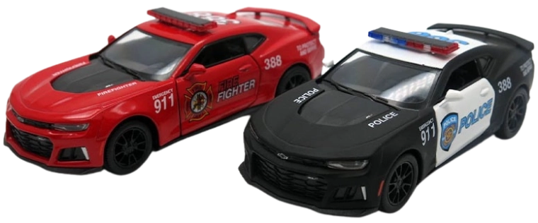 Metāla automašīnas modelis 2017 Camaro ZL1 policija