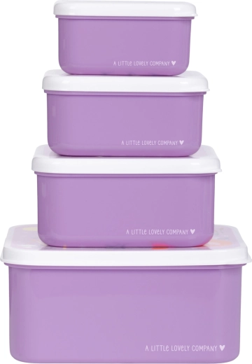 A Little Lovely Company set of four princess snack boxes - 4 pcs
