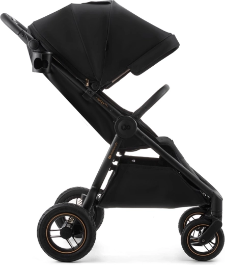 Inflatable wheels and full suspension for a smooth ride
