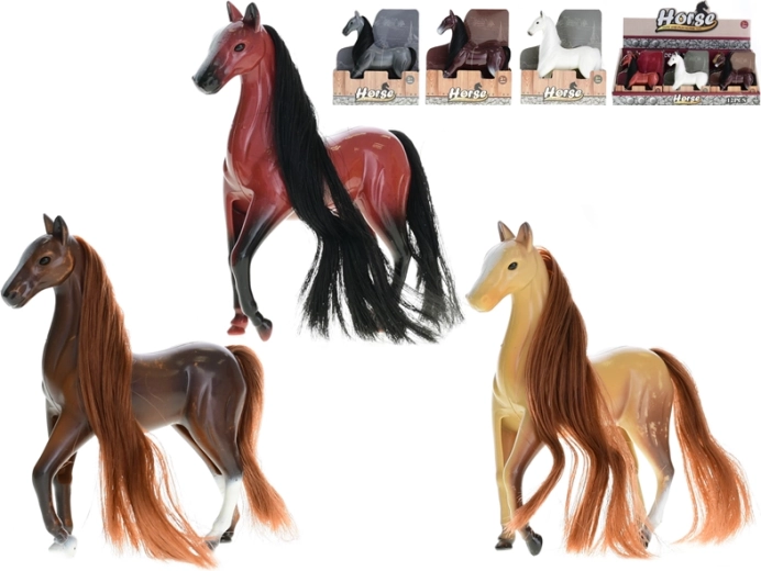 Plastmasas stāvošs zirgs 12 cm