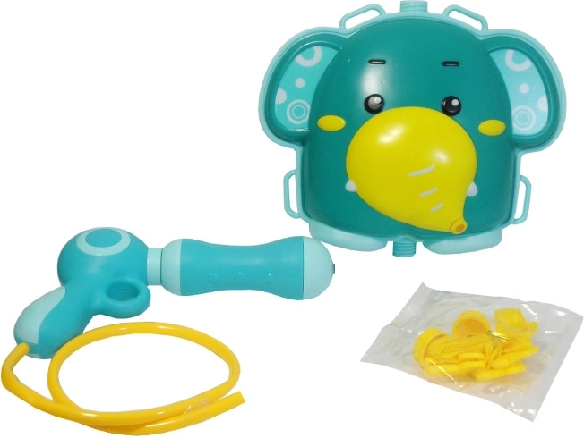 Kids water gun with an elephant-shaped backpack tank