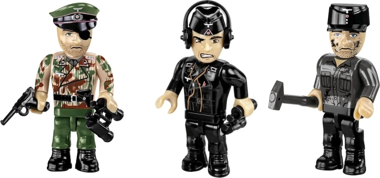 3 minifigures for crew and diorama