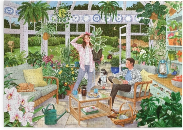 Puzzle Winter Garden Seating, 500 Large Pieces