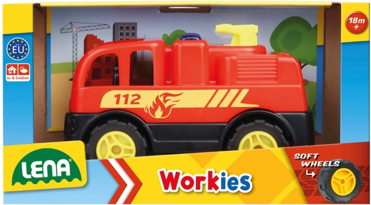 LENA Workies ugunsdzēsēju auto 12 cm