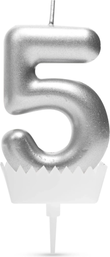 Number 5 Birthday Candle
