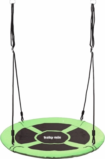 Piekarināmās šūpoles-ligzda 100 cm Baby Mix zaļas