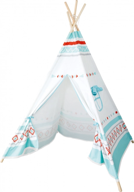 Small Foot bērnu tipi baltzilā krāsā