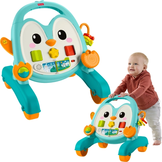 Fisher-Price Musical Walker and Push Toy Penguin 2-in-1