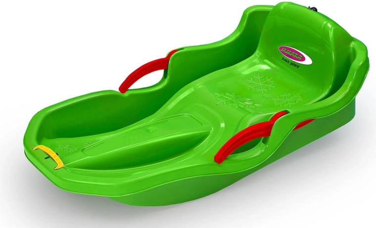 Bob Snow Play Comfort 80 cm zaļš ar rokas bremzēm