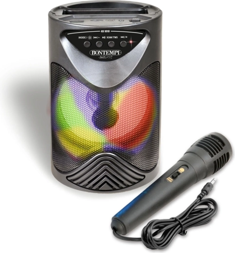 Bontempi wireless karaoke speaker with microphone and RGB lighting